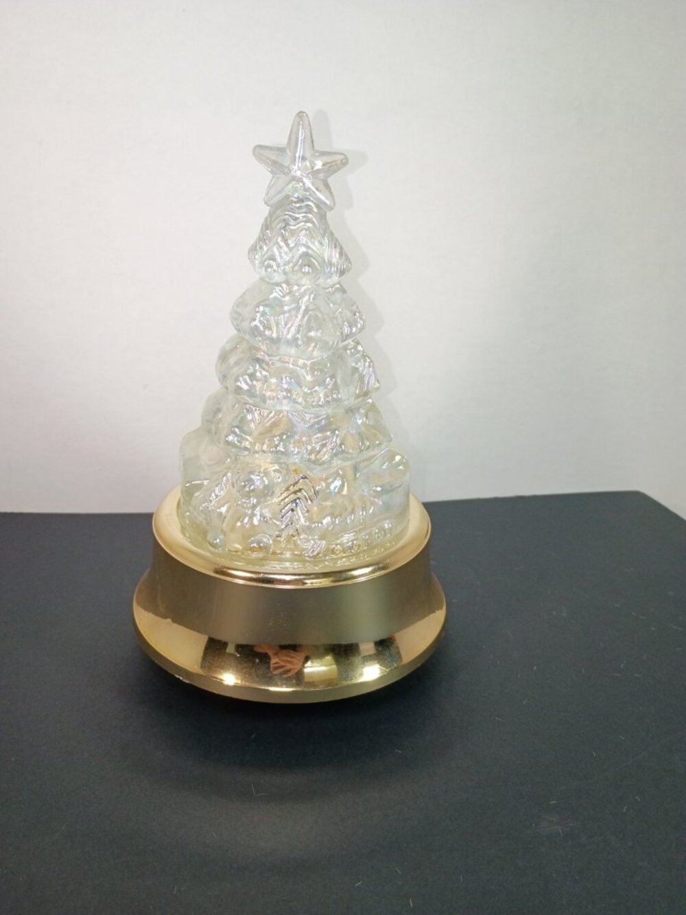 Iridescent Christmas Around The World RAINBOW LITE TREE MUSICAL Vintage Taiwan